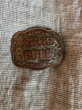 DIXIE CHICKS "CHICKS RULE" BELT BUCKLE